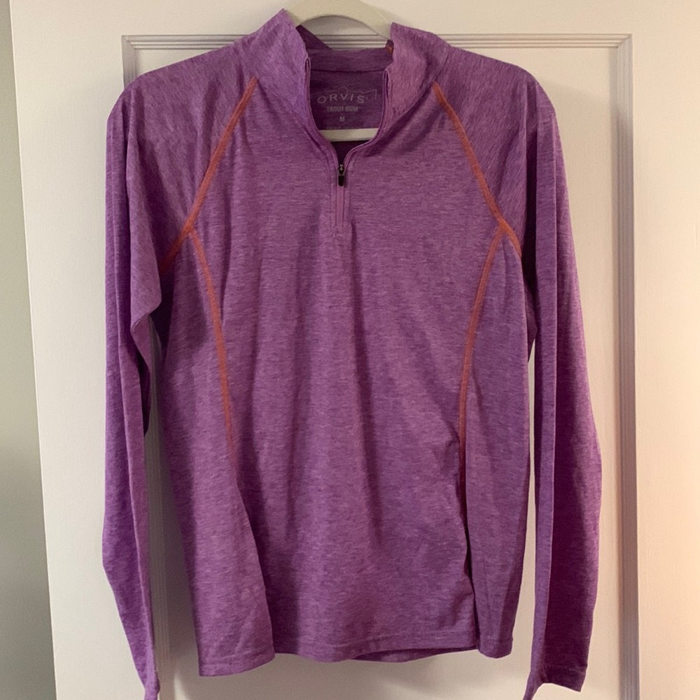 Orvis Purple Quarter Zip